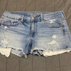 Size 12 stretch shortie shorts